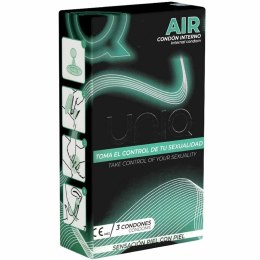 Uniq Air prezerwatywy damskie bez lateksu 3 sztuki transparentne