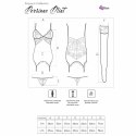 LivCo Corsetti Fashion Persinne Mint Emporio zestaw gorset + figi + pończochy