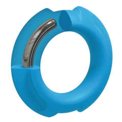 Doc Johnson Flexisteel Pierścień anatomiczny silikon-stal 3,5 cm czarny Doc Johnson Flexisteel Pierścień anatomiczny silikon-stal 3,5 cm czarny