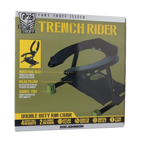 Doc Johnson Trench Rider - platforma z regulacją wysokości, czarna Doc Johnson Trench Rider - platforma z regulacją wysokości, czarna
