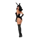 Dreamgirl Bad Girl Bunny L - Zestaw kostiumowy kroliczek, aksamitne body