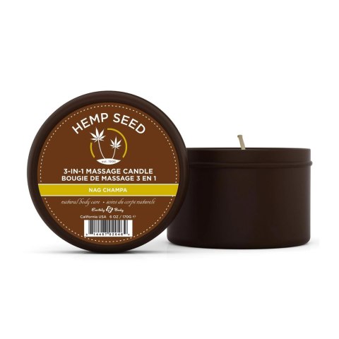 Earthly Body Nag Champa Świeca do masażu 170g - naturalne olejki Earthly Body Nag Champa Świeca do masażu 170g - naturalne olejki