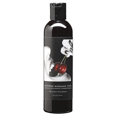 Earthly Body Olejek do masażu Wiśniowy 237 ml - witaminowy, jadalny Earthly Body Olejek do masażu Wiśniowy 237 ml - witaminowy, jadalny
