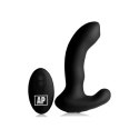 XR Brands P-Massage czarny model z funkcją pchania i pilotem
