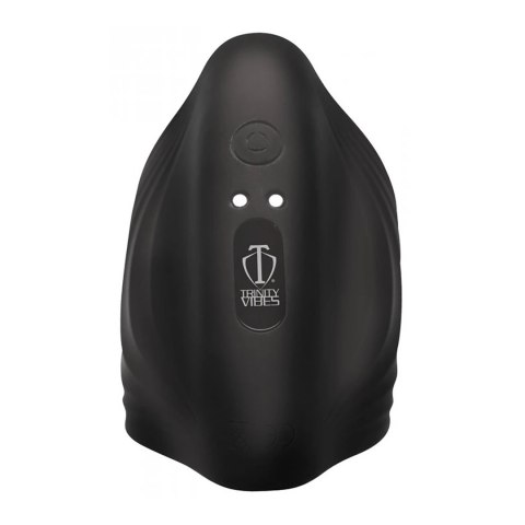 XR Brands Pleasure Stroke silikonowy rękaw wibrujący 10 trybow czarny XR Brands Pleasure Stroke silikonowy rękaw wibrujący 10 trybow czarny