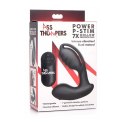 XR Brands Power P-Stim 7X Hollow Prostate Plug czarny z pilotem