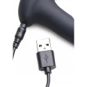 XR Brands Power P-Stim 7X Hollow Prostate Plug czarny z pilotem
