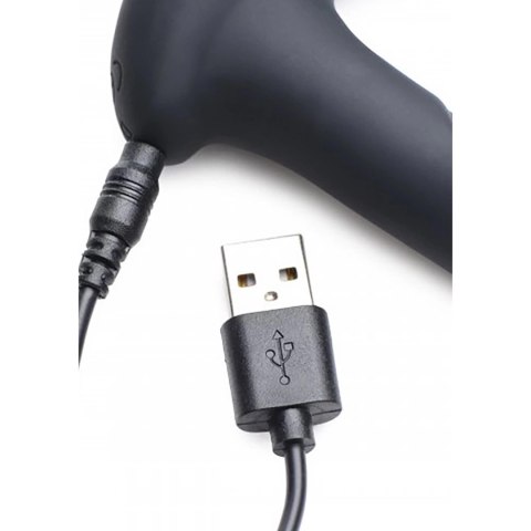 XR Brands Power P-Stim 7X Hollow Prostate Plug czarny z pilotem XR Brands Power P-Stim 7X Hollow Prostate Plug czarny z pilotem