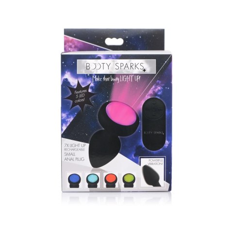 XR Brands silikonowy korek LED mały - 7 trybow, pilot, 5 kolorow XR Brands silikonowy korek LED mały - 7 trybow, pilot, 5 kolorow