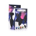 XR Brands silikonowy korek LED średni z pilotem i 7 trybami wibracji