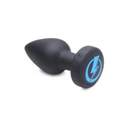 XR Brands - silikonowy model analny z wibracją i pilotem, czarny