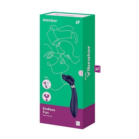 Satisfyer Endless Joy - model uniwersalny z głowicą 180° silikonową Satisfyer Endless Joy - model uniwersalny z głowicą 180° silikonową