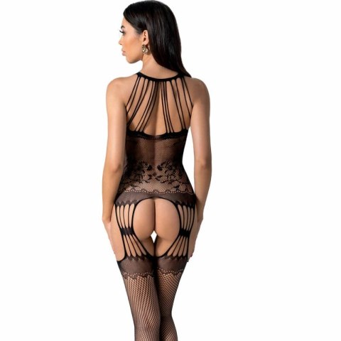 Passion BS095 Czarny Bodystocking Siatkowy Uniwersalny Rozmiar