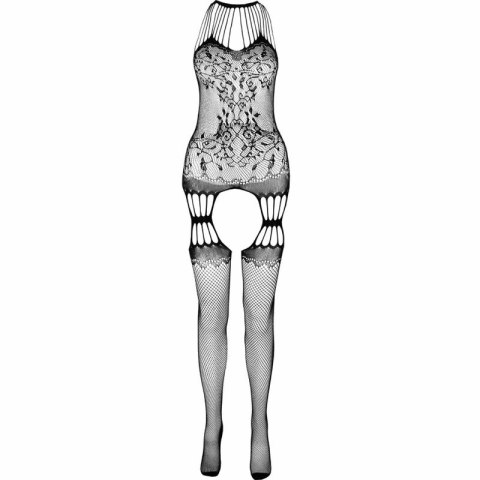 Passion BS095 Czarny Bodystocking Siatkowy Uniwersalny Rozmiar