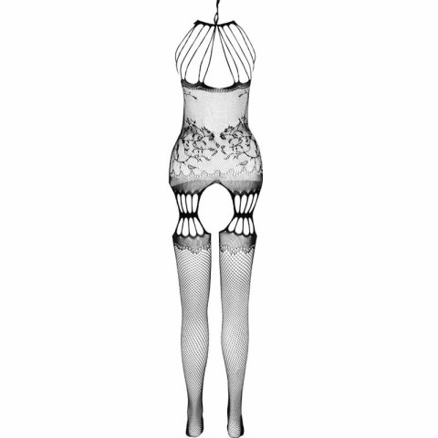 Passion BS095 Czarny Bodystocking Siatkowy Uniwersalny Rozmiar