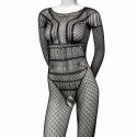 CalExotics Koronkowy Kombinezon Plus Size 3X siateczka czarny