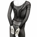 CalExotics Koronkowy Kombinezon Plus Size 3X siateczka czarny