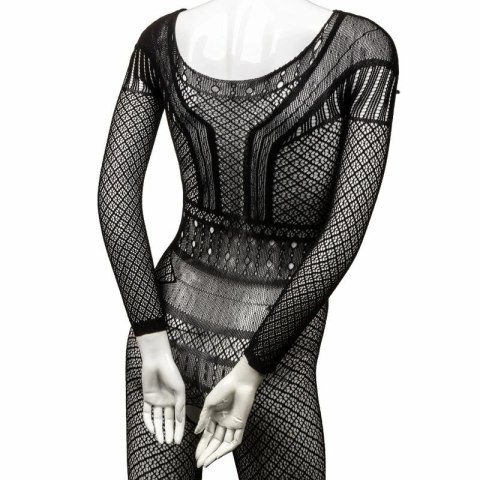 CalExotics Koronkowy Kombinezon Plus Size 3X siateczka czarny