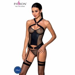 Passion Amanda gorset skora ekologiczna L/XL dekoracyjne detale
