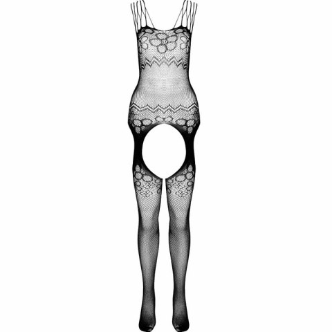 Passion ECO BS004 Bodystocking biały - ekologiczny, uniwersalny rozmiar