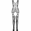 Passion Eco Collection Bodystocking BS009 Czarny - Ekologiczny, Uniwersalny