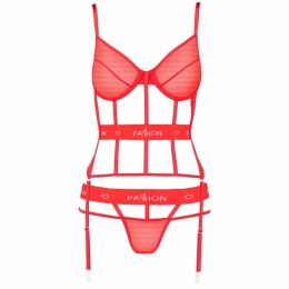 Passion Gorset Kyouka Czerwony S/M - Regulowane Paski i Stringi