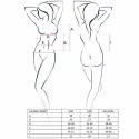 Passion Jolene Gorset czarny L/XL - elegancka bielizna z dodatkiem stringow
