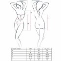 Passion Maddie Gorset czarny z kompletem stringow L/XL