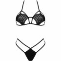 Livco Corsetti Fashion Jimena komplet biustonosz + stringi czarny uniwersalny