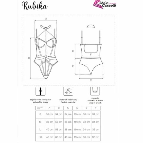 Livco Corsetti Fashion Melisenda Szlafrok + Koszulka + Stringi Czarny S