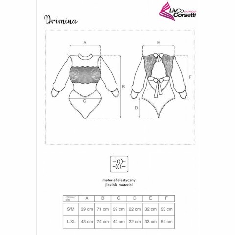 Livco Corsetti Drimina LC90690 granatowe body koronkowe S/M