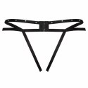 Livco Corsetti Fashion Nomade stringi czarne z ozdobną koronką