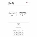 Livco Corsetti Fashion Love Story figi bezszwowe z koronką L/XL czarne
