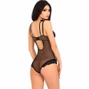 Livco Corsetti Kreame LC 90546 - Czarne body z tiulu i koronek