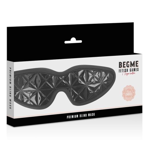 BEGME Maska Zakrywająca Oczy Premium Black Edition Neoprenowa Podszewka
