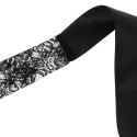 Coquette Chic Desire Koronkowa Maska na Oczy Czarna ze Wstążką