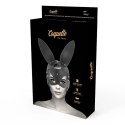 Coquette Chic Desire maska wegańska skorzana z uszami krolika czarna