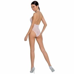 Passion BS088 Bodystocking biała koronkowa siateczka One Size