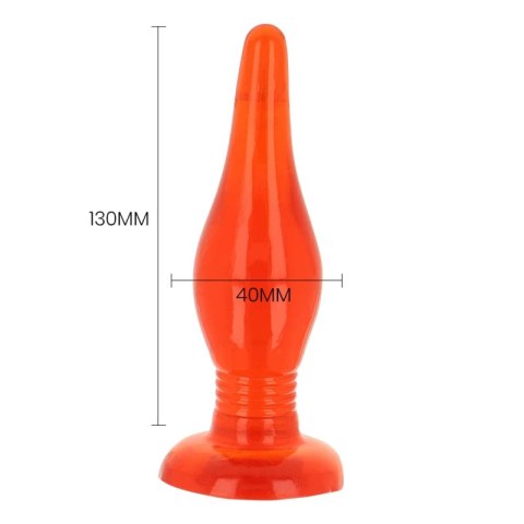 Baile korek anatomiczny żelowy czerwony 14,2 cm z przyssawką