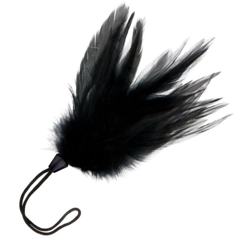 Darkness Czarny Długopis Stymulujący 17 cm - Akcesorium z Piorem