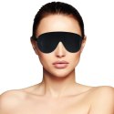 Darkness Maska na Oczy Czarna PVC Regulowana Komfortowa