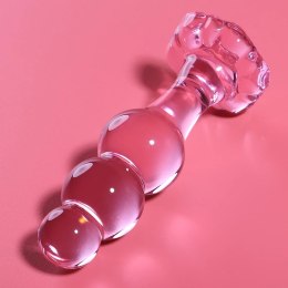 Ibiza Nebula Series Model 1 szklany korek anatomiczny rożowy 10,5 cm