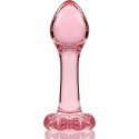 Ibiza Nebula Series Model 2 Szklany korek anatomiczny rożowy 11 cm