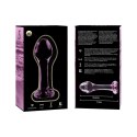 Ibiza Nebula Series Model 2 Szklany korek anatomiczny rożowy 11 cm