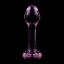 Ibiza Nebula Series Model 2 Szklany korek anatomiczny rożowy 11 cm