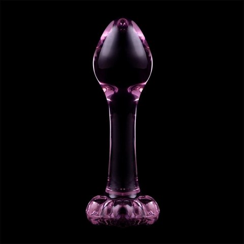 Ibiza Nebula Series Model 2 Szklany korek anatomiczny rożowy 11 cm