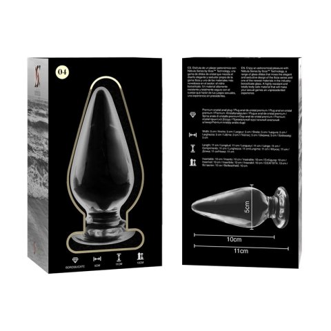 Ibiza Nebula Series Model 4 Szklany korek z borokrzemowego szkła 11 cm