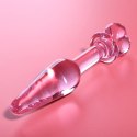 Ibiza Nebula Series Model 7 szklany korek anatomiczny rożowy 13,5 cm