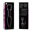 Ibiza Nebula Series Model 7 szklany korek anatomiczny rożowy 13,5 cm