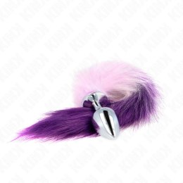 KINK Korek anatomiczny L z fioletowym syntetycznym ogonem 40 cm